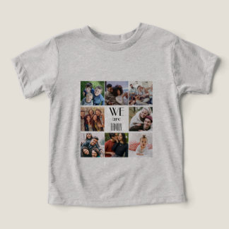 Personalized "We Are Family" Photo Template Toddler T-shirt