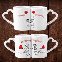 We Go Together Like Personalized Mug Set
