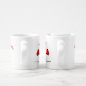 Personalized "we belong together" lesbian couple's coffee mug set (Handle)