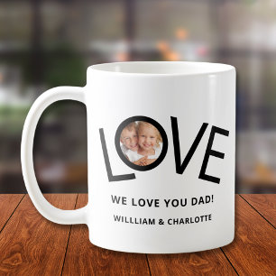 Personalized We love You Dad Photo Coffee Mug
