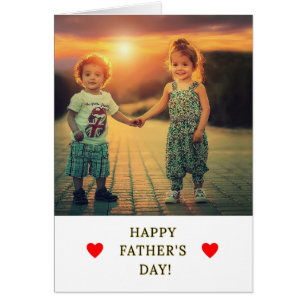Personalized We Love You Dad Photo Fathers Day Cards