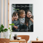 Personalized We Love You Grandma Photo Script Canvas Print<br><div class="desc">Personalized We Love You Grandma Photo with Script Typography Canvas (all text can be customized)</div>
