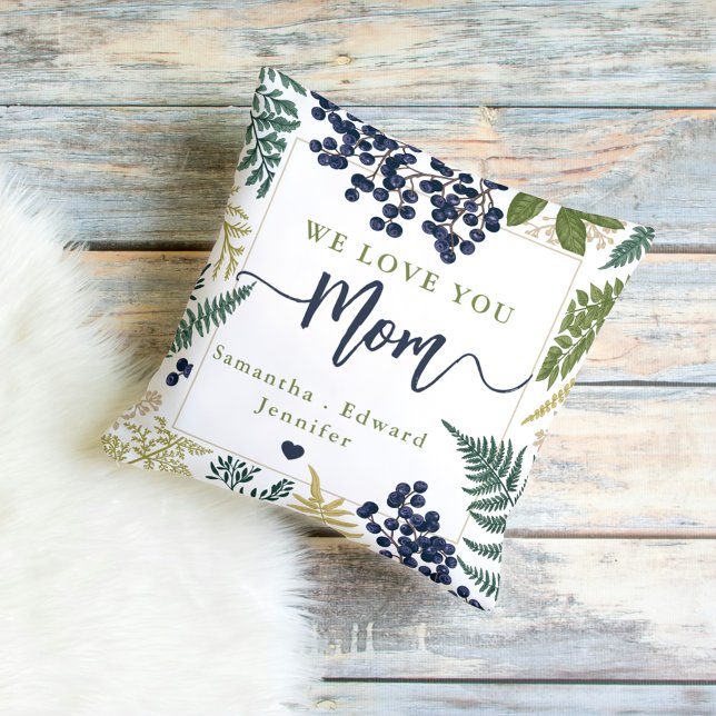 Personalized We Love You Mom Throw Pillow | Gift (Creator Uploaded)