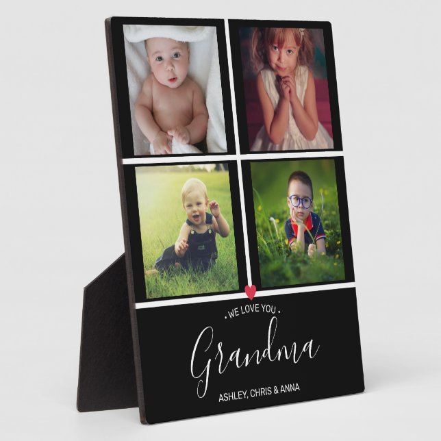 Personalized We Love You Nana Best Grandma Gift Plaque (Side)