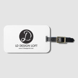 Personalized website add Your Logo Here Simple Luggage Tag