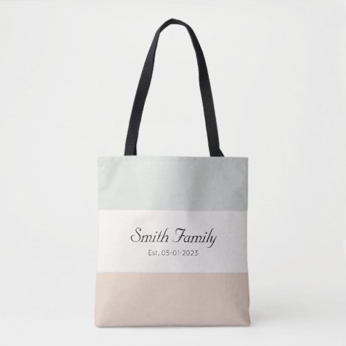 Personalized Wedding  3_Stripe Tote Bag