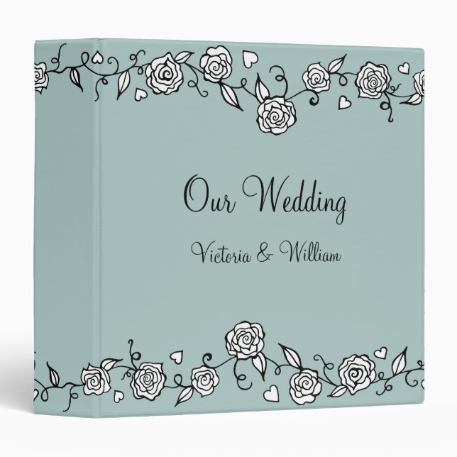 Personalized Wedding Album Binder (Front/Spine)