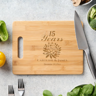 Personalized Wedding Anniversary engraved Chopping Cutting Board