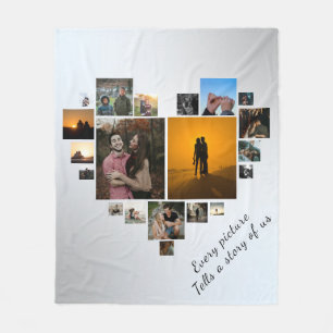 Personalized Wedding Anniversary Gift Fleece Blanket