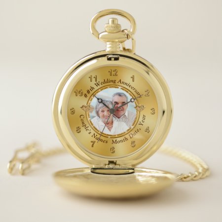 Personalized Wedding Anniversary Gift For Husband Pocket Watch