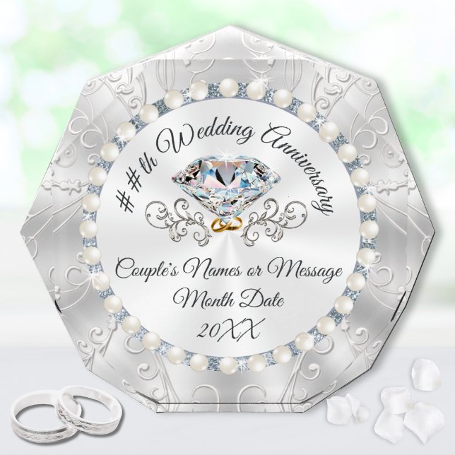 Personalized Wedding Anniversary Gifts by Year,  (Personalized Wedding Anniversary Gifts. 60th, 25 anniversary gift. 10 year anniversary gift for wife)