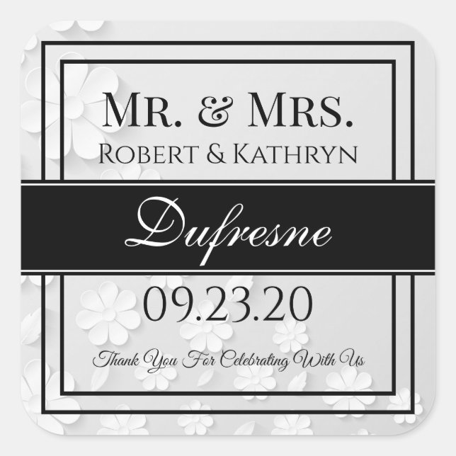 Personalized Wedding/Anniversary Label (Front)