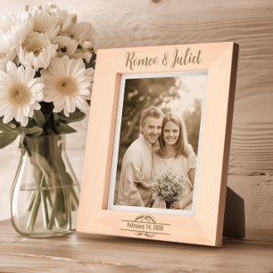 Personalized Wedding, Anniversary Laser Engraved Frames