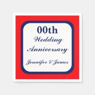 Personalized Wedding Anniversary Napkin