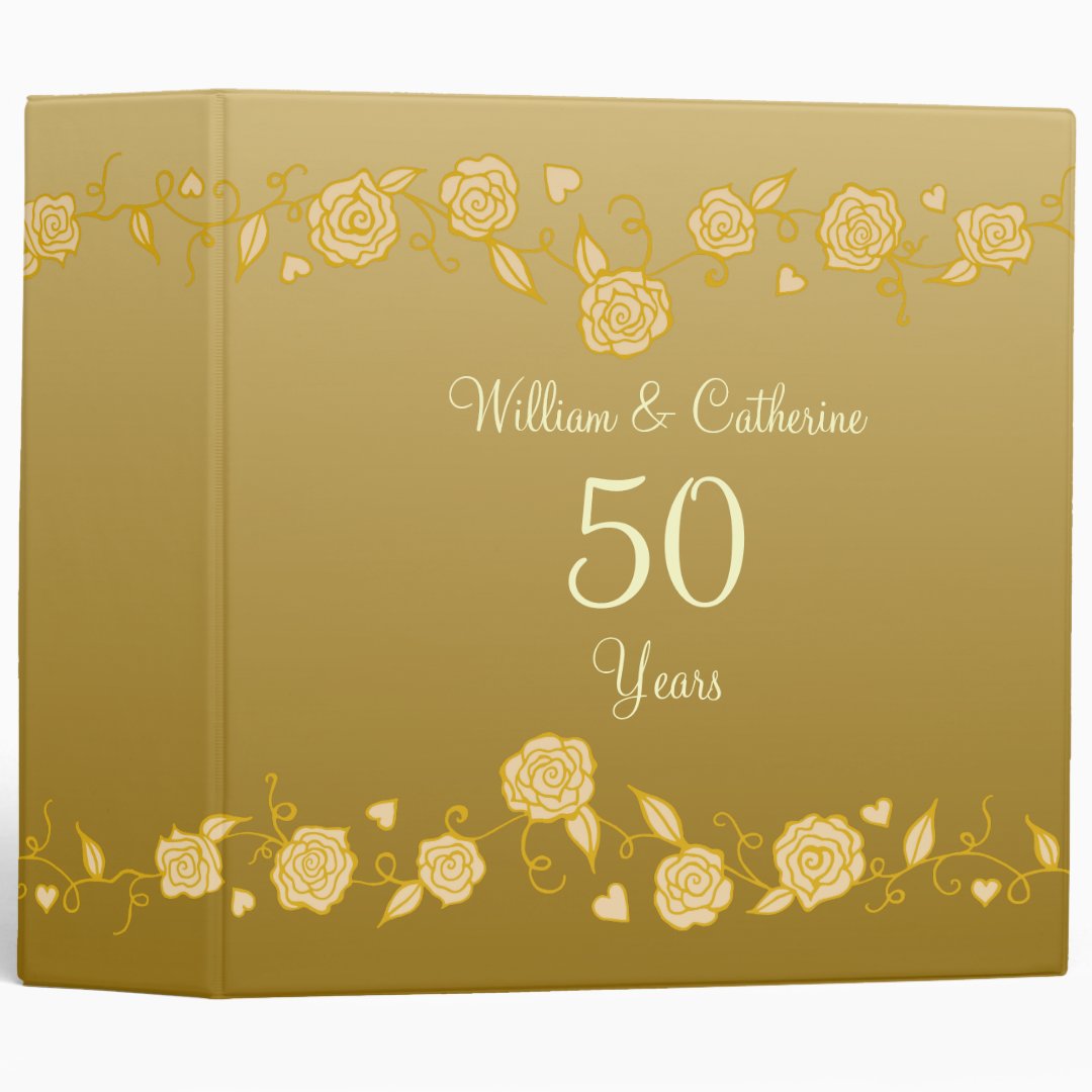 Personalized Wedding Anniversary Scrapbook Binder Zazzle