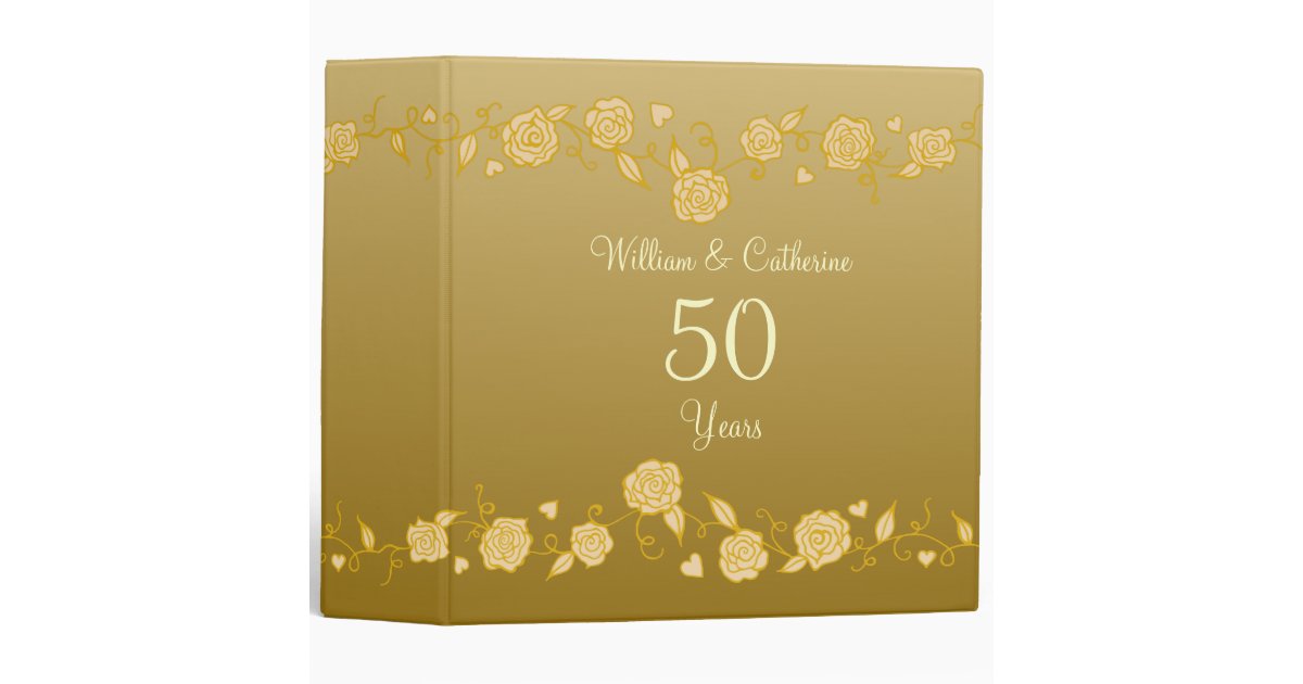 50th Golden Anniversary Scrapbook Binder