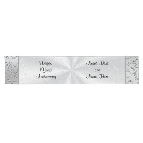 Personalized Wedding Anniversary Table Decorations Short Table Runner