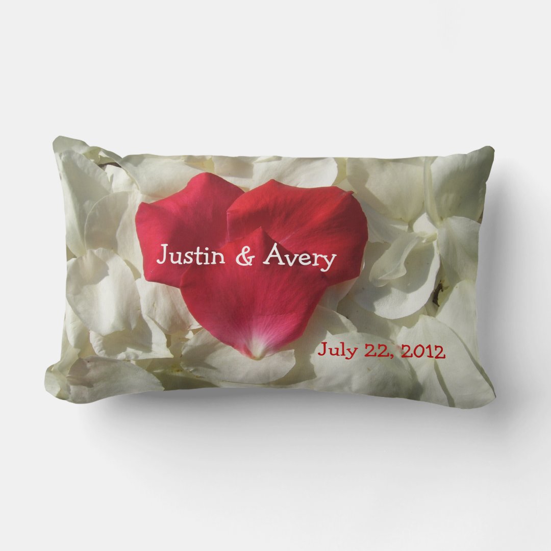Personalized Wedding Anniversary Throw Pillow Zazzle