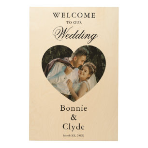 Personalized Wedding Art Printed on Wood