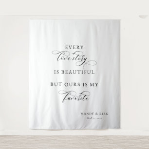 Personalized Wedding Backdrop Banner – Custom Name