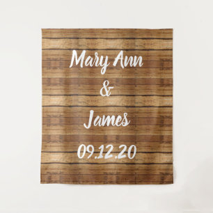 Personalized Wedding Backdrop Pink Gold Lights