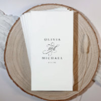 Personalized Wedding Bathroom Towels for Restroom