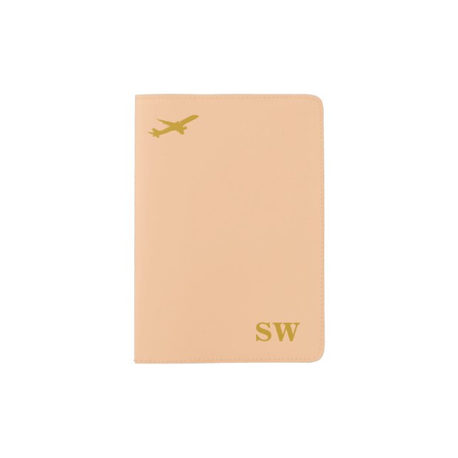 Personalized Wedding Best man Bridesmaid Groomsman Passport Holder (Front)