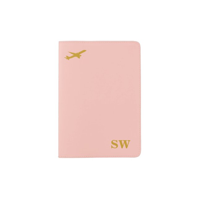 Personalized Wedding Best man Bridesmaid Groomsman Passport Holder (Front)