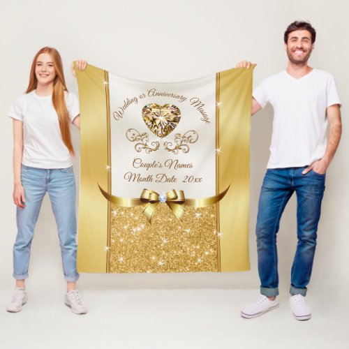 Personalized Wedding Blanket, Any Year Anniversary