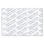 Personalized Wedding - Blue Tissue Paper at Zazzle