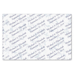 Personalized Wedding - Blue Tissue Paper