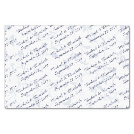 Personalized Wedding - Blue Tissue Paper