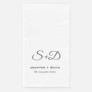 Personalized wedding,bridal shower/engagement gift paper guest towels