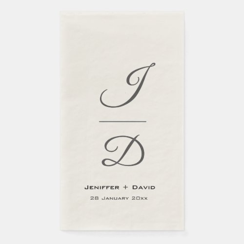 Personalized weddingbridal showerengagement gift paper guest towels