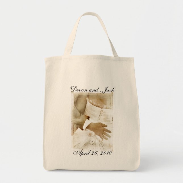 Personalized Wedding/Bridal Tote Bag (Front)