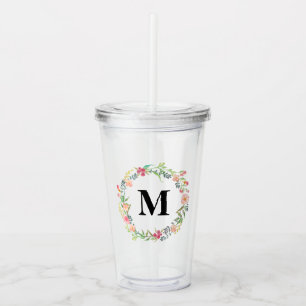 Personalized Wedding Bridesmaid / Maid of Honor Acrylic Tumbler