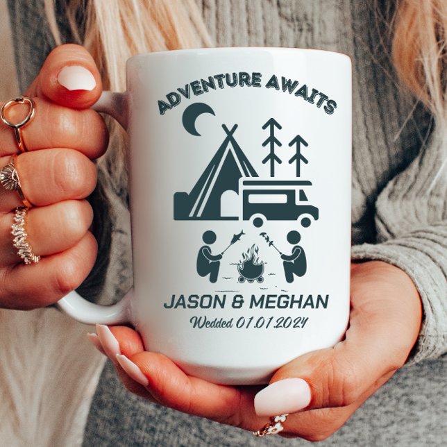 Personalized Wedding Camping Gift Travel Mug (Creator Uploaded)