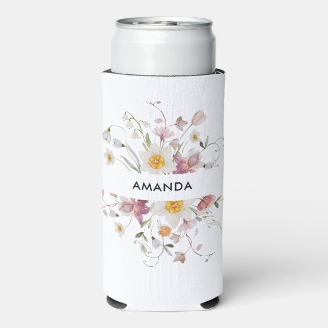 Personalized Wedding  Can Cooler (Seltzer Back)