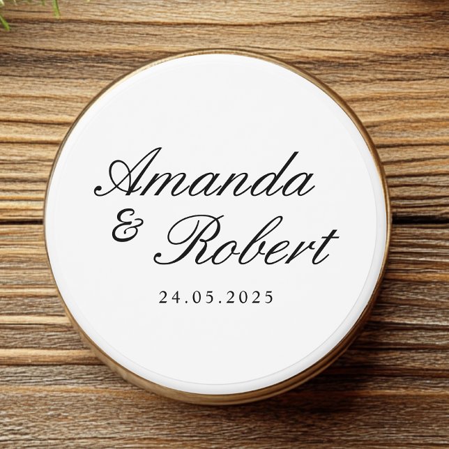 Personalized Wedding Candle with Name  & Date Mini Candle Favors (Creator Uploaded)