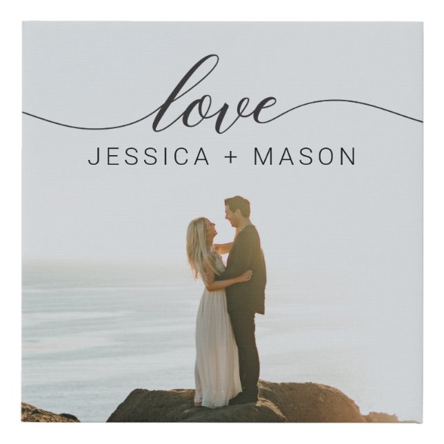 Personalized Wedding Canvas Art (Front)