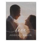 Personalized Wedding Canvas Art