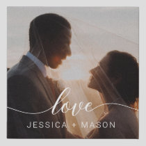 Personalized Wedding Canvas Art