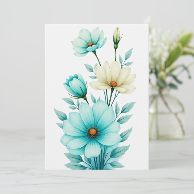 Personalized wedding card (Standing Front)