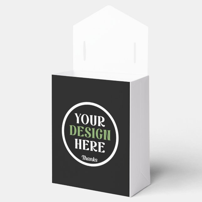 Personalized Wedding Celebration Design Favor Boxes (Opened)