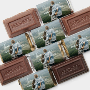 Personalized Wedding Chocolate Thank You Photo Hershey's Miniatures