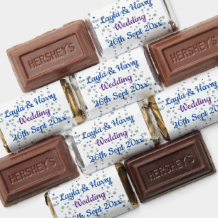 Personalized Wedding Chocolates Bars For Guests Hershey's Miniatures