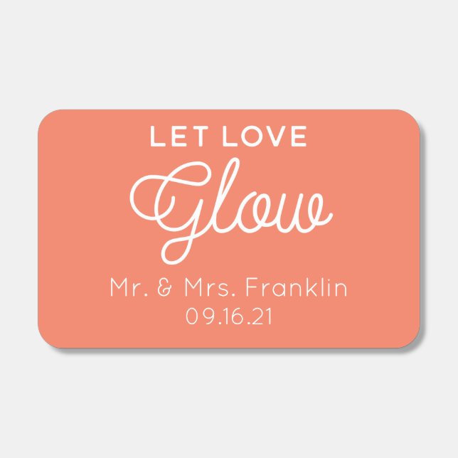 Personalized Wedding Cigar Bar matches (Front)