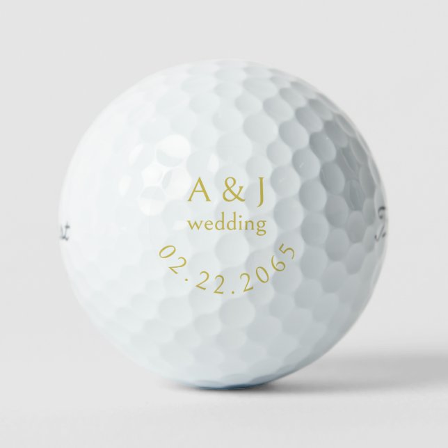 Personalized Wedding Citrus Favor Titleist Pro V1  Golf Balls (Front)