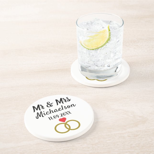 Personalized Wedding Coaster (Side)