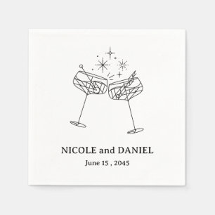Personalized Wedding Cocktail  Napkins